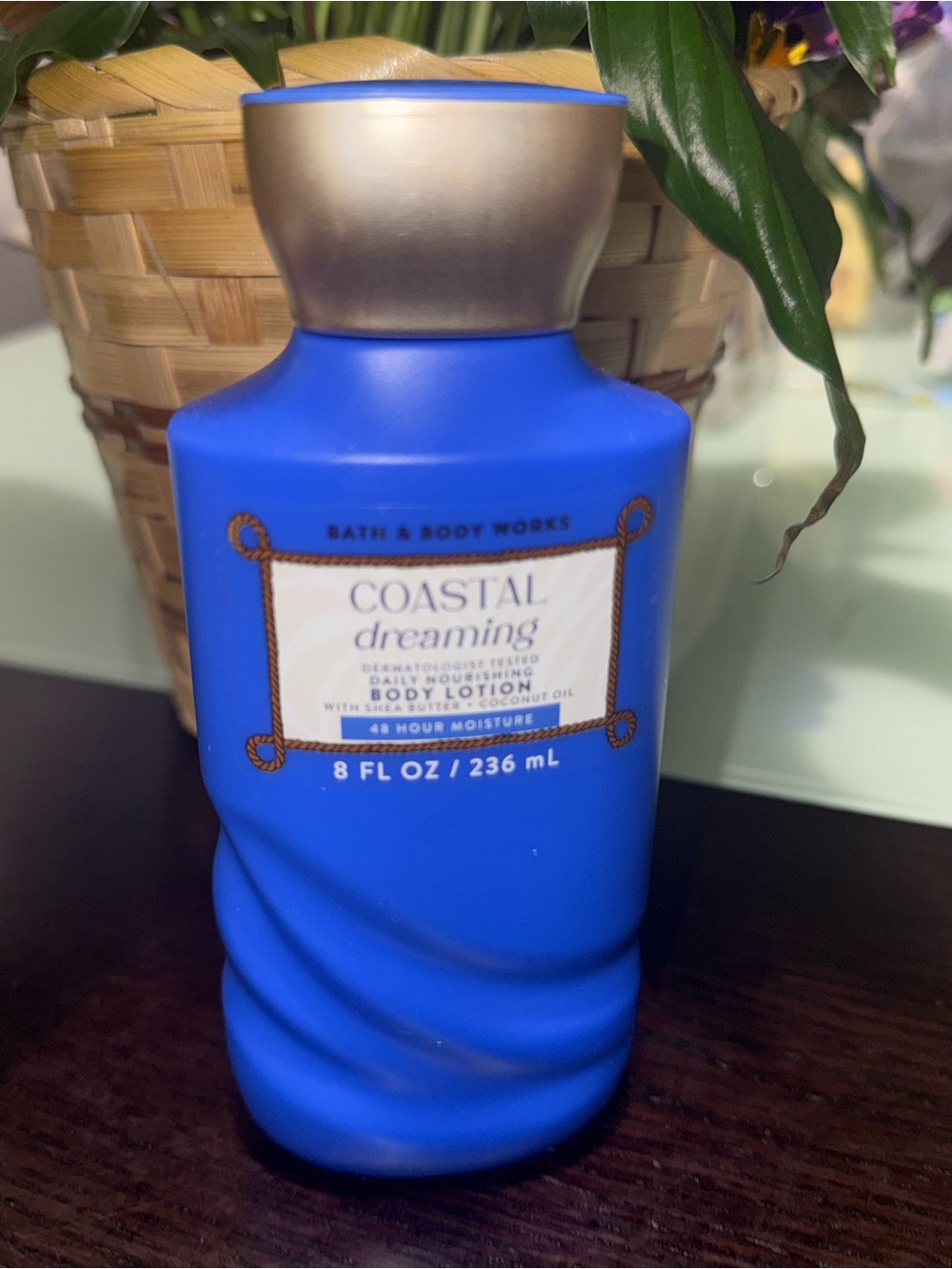 Bath & Body Works Coastal Dreaming Moisturizing Body Lotion - Blue with Gold Cap